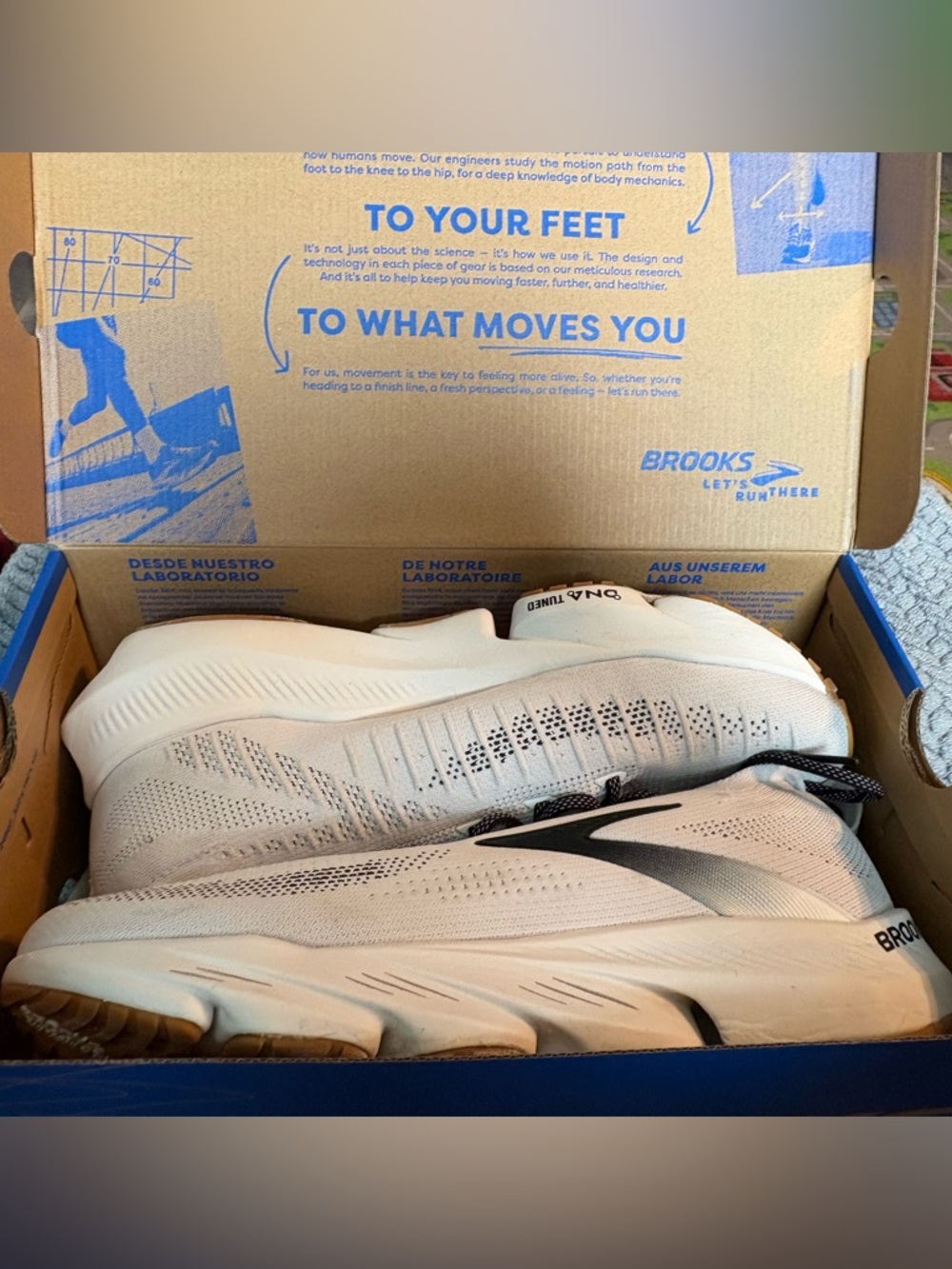 Brooks Men’s Athletic Shoes - White with Black Accents